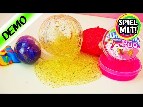 5 coole SCHLEIM & GLIBBER Sorten | Der TEUERSTE SCHLEIM der Welt? Unicorn Poo Einhorn Knete, Galaxie