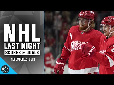 NHL Last Night: All 13 Goals and Scores on November 15, 2021