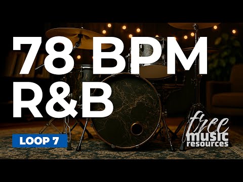R&B Drum Loop – 78 BPM | Smooth Groove for Practice & Songwriting – Loop
