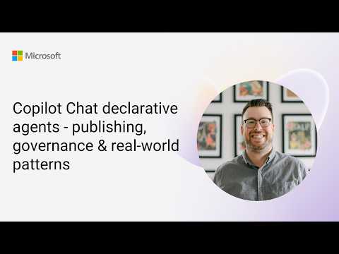 Copilot Chat declarative agents: Publish & Govern Agents Copilot Chat declarative agents: Publish & Govern Agents