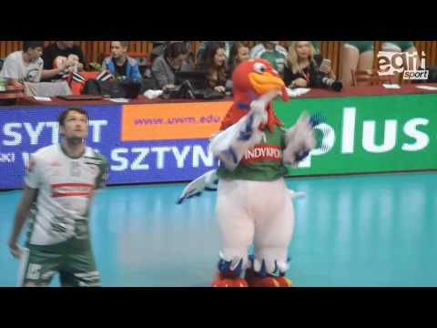 Maskotka AZS w akcji! | Indykpol AZS Olsztyn - AZS Politechnika Warszawska 3:2 (14.11.2015r.)