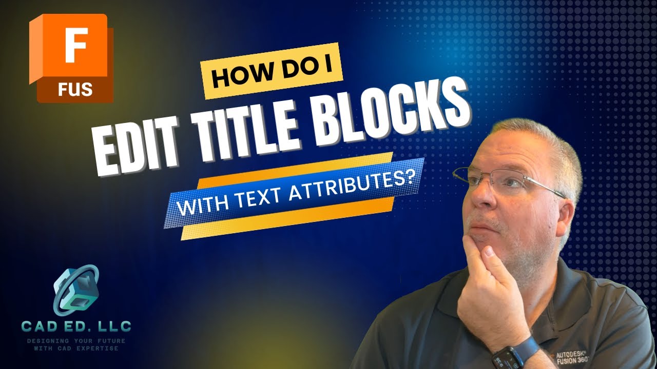 How do I edit a Title Block with text attributes