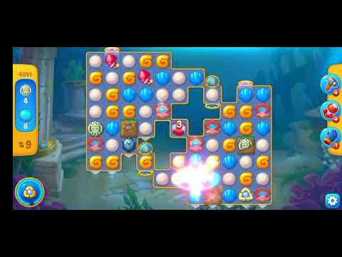 Fishdom gameplay level 4891