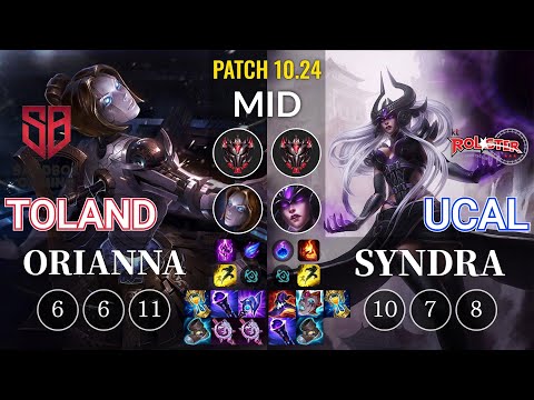 SB TolanD Orianna vs KT Ucal Syndra Mid - KR Patch 10.24