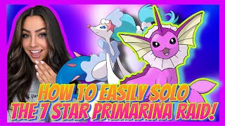 How To EASILY SOLO The 7 Star Primarina Raid! | Pokemon Scarlet & Violet