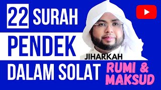 Download lagu 22 SURAH PENDEK DALAM SOLAT - JAWI, RUMI & MAKSUD | MUDAH HAFAL | Ad Duha - An  Nas (hujan) mp3