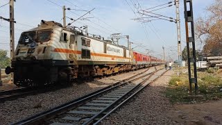 [All In 1 LHB + ICF Train !! Wap 5 + Wap 7 Locomotive Engene | Yellow 💛 Red ♥️ Trains Indian railway