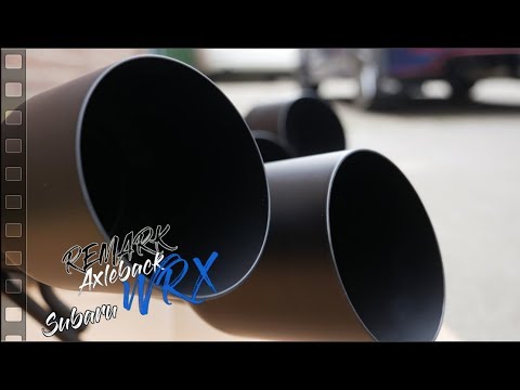 Remark Stealth Edition Axleback Exhaust | muffler delete for the Subaru WRX STI 2020
