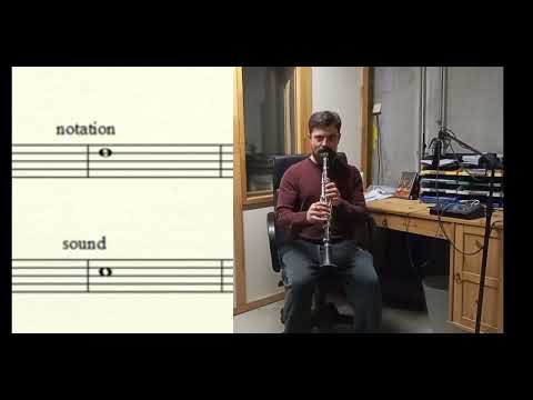 What is the range of a Bb clarinet