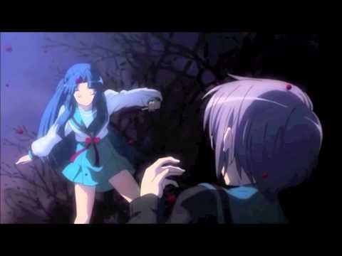 Ryoko Asakura stabs Kyon