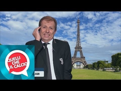 Massimiliano Allegri (Pantani) in collegamento da Parigi - Quelli che il calcio 19/05/2019