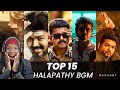 Top 15 Thalapathy Vijay BGM Latest South BGM Best Thalapathy Vijay REACTION