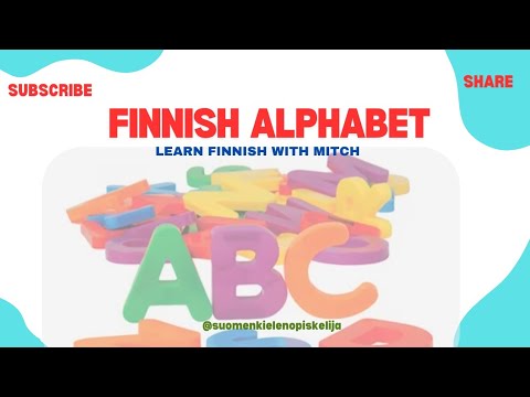 FINNISH LESSON 1: The Alphabet (Suomalaiset Aakkoset) #finnishlanguage #beginners #alphabet
