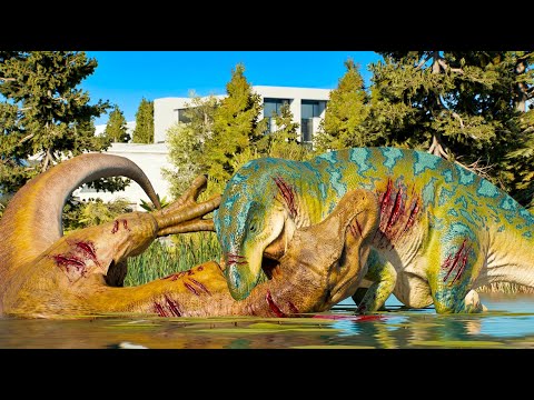 Jurassic World Evolutino 3 - CARNIVORE DINOSAURS LARGE MEDIUM AND SMALL ESCAPE AND FIGHT