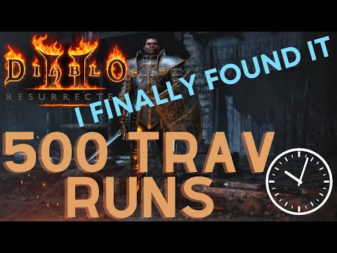 Diablo 2 Resurrected (D2R) - Time spent on 500 Travincal runs(HELL) | DROP  HIGHLIGHTS