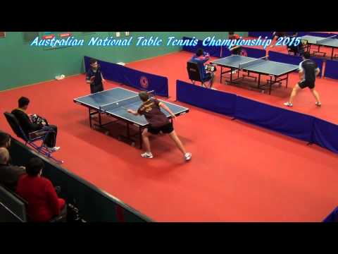 Table Tennis Australian National Championship - Team David P vs Kane T