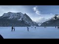Skating on Lake Louise Alberta 2022-Dec-25.