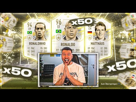 OMG! 50x PRIME ICON PACK OPENING EXPERIMENT 😱😱 FIFA 21