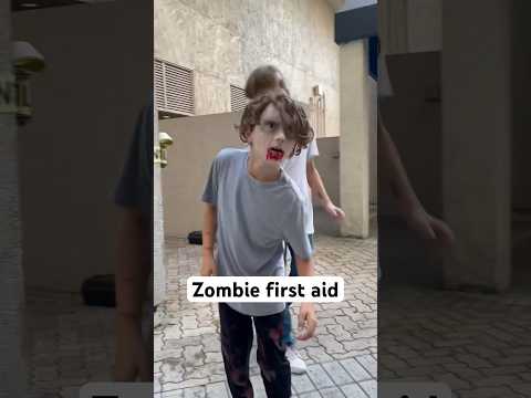 Zombie attack first aid #halloween #zombie