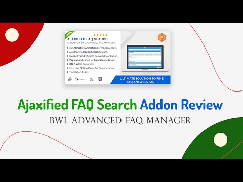 Ajaxified FAQ Search Addon | BWL Advanced FAQ Manager Addon