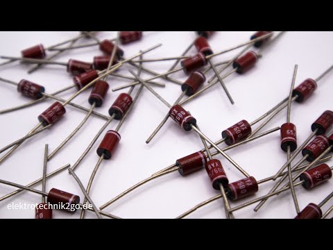 Tutorial Sperrspannung einer Gleichrichterdiode mit Kondensator und Widerstand an Wechselspannung