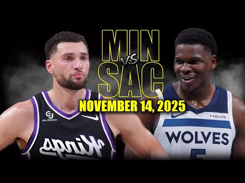 Minnesota Timberwolves vs Sacramento Kings Full Game Highlights - November 14, 2025 | NBA Season