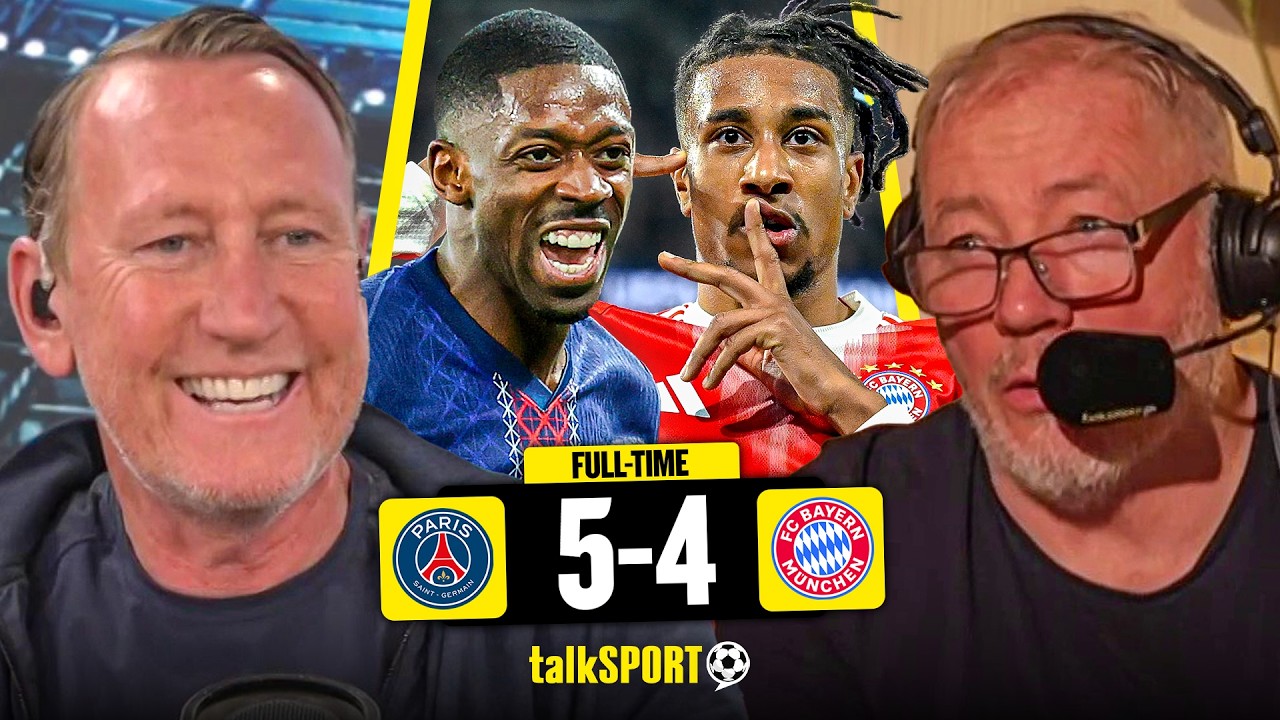 "LIKE A PLAYSTATION GAME!" Parlour and McCoist BLOWN AWAY by PSG vs Bayern Munich GOALFEST!
