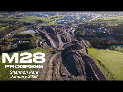 Ringaskiddy Motorway Project | Shannon Park, Carrigaline – Aerial Progress Update | January 2026