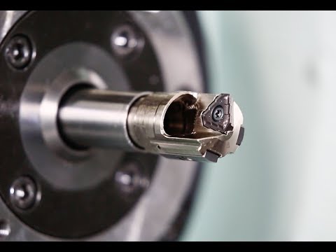 Tri-Fine - Indexable deep hole drills featuring inserts with chip splitter and built-in wiper