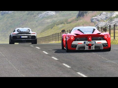 Ferrari LaFerrari vs Koenigsegg Gemera at Highlands