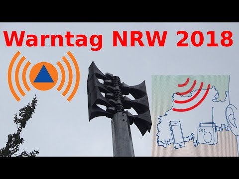 Warntag NRW 2018 - Sirenenprobe Köln - ECN 1800 Mastmontage