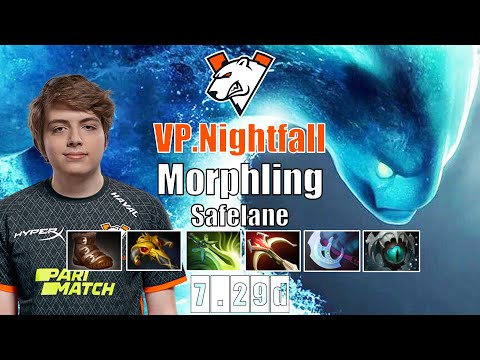 Morphling Safelane | VP.Nightfall | SUPER INSANE DAMAGE MORPHLING | 7.29d Gameplay Highlights
