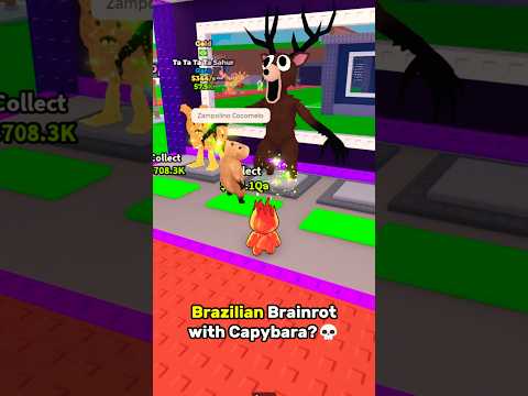 Capy With Brazilian Brainrot SONG?💀😱 #stealabrainrot