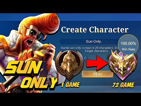 100% WINRATE FROM WARRIOR TO MYTHIC!?SUN ONLY!😱 (Hardest challenge ever)