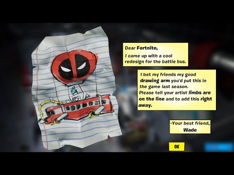 Find Deadpool's Letter to Epic Games Location - Fortnite Deadpool Challenges