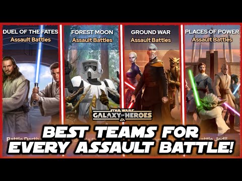 The Best (& Cheapest) Teams for Every Assault Battle in Star Wars Galaxy of Heroes!
