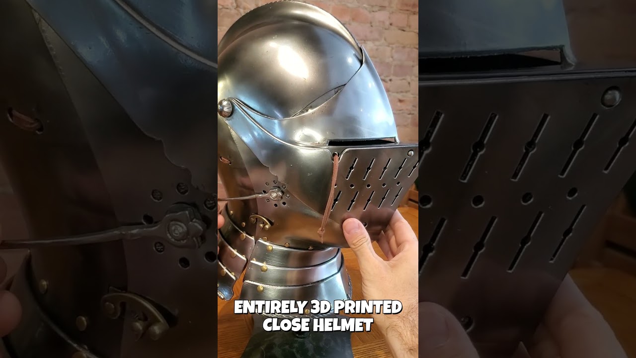 3D Printed Close Helmet (16th century replica)