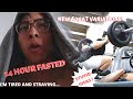 I TRIED TO FAST OVER 24HOURS FOR CHRISTMAS FEAST | PUMPED LEG WORKOUT