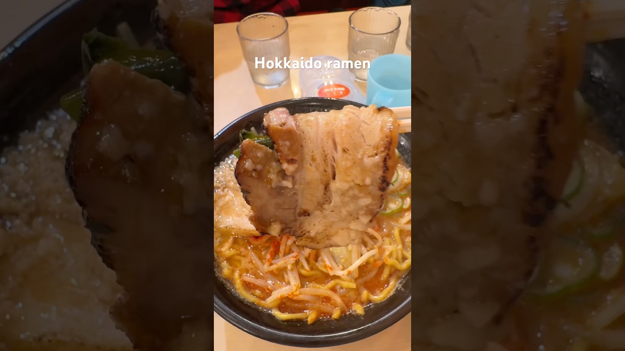 Hokkaido ramen super delicious👌 #japan #food #foodie #japanesefood #ramen #streetfood #family