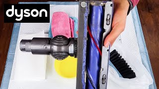 HOW TO CLEAN THE DYSON V6 MOTORHEAD DISASSEMBLY | DEEP CLEANING THE DYSON CORDLESS VACUUM