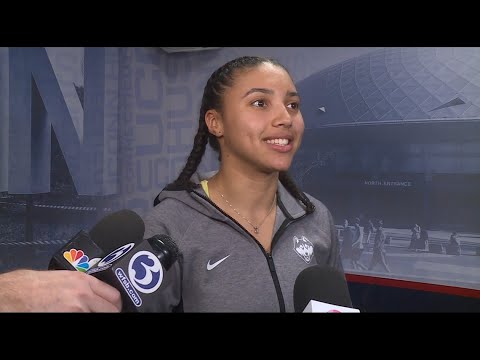 UConn's Azzi Fudd reacts to win over Vermont | Full Interview