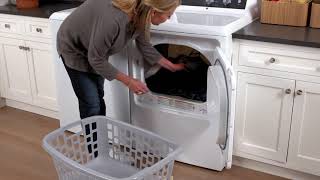 GE 6.2 cu. ft. Capacity Electric Dryer with Up To 120 ft. Venting and 5-yr Limited Warranty White GTX52EASPWB Picture