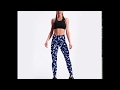 High Waist Sharks Leggings Peacock Leggings