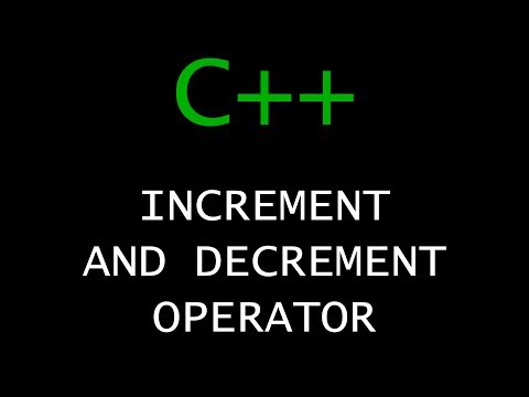 C Programming Tutorial 12 Increment and Decrement Operators