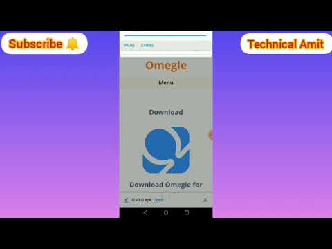 How to Download Omegle App video chat online with Girls ll