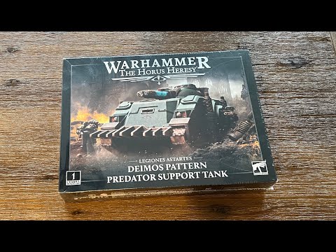 Horus Heresy Deimos Pattern Predator Support Tank Unboxing