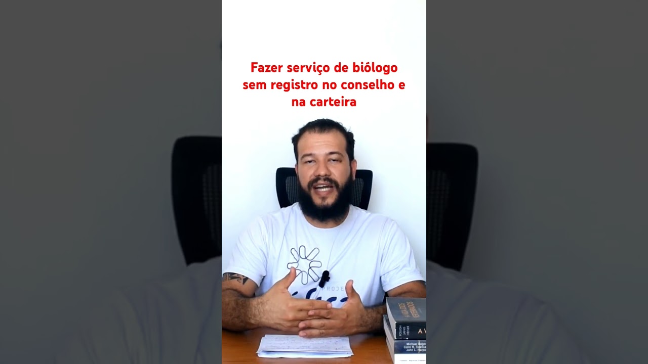 Trabalhar como biólogo sem registro no CRBio ou anotação diferente na carteira #biologia