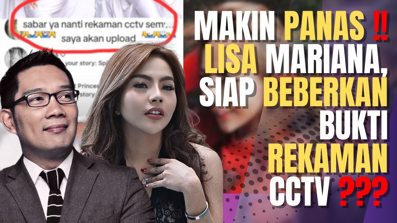 Lisa Mariana Ungkap Bukti Perselingkuhan: Ridwan Kamil Gelar Konferensi Pers