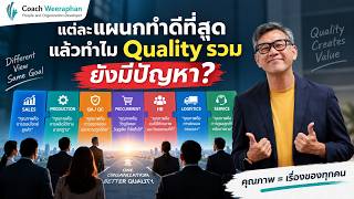 ตัวอย่างการสอนหลักสูตร จิตสำนึกคุณภาพ Quality Mindset แต่ละแผนกมอง Quality ไม่เหมือนกัน