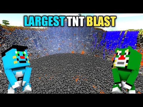 ROCK INDIAN GAMER - Minecraft | World Largest Tnt Blast In Minecraft With Oggy And Jack | In Hindi |